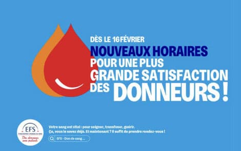 Nouveaux horaires pour une plus grande satisfaction des donneurs !