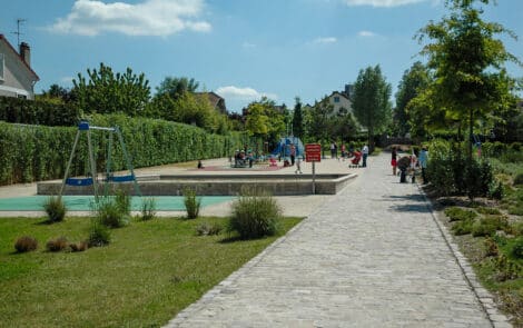 Vue d'ensemble du parc Gervaise.