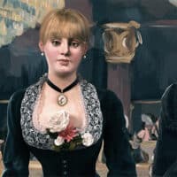 Tableau : Un bar aux Folies Bergère.