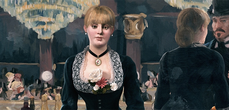 Tableau : Un bar aux Folies Bergère.