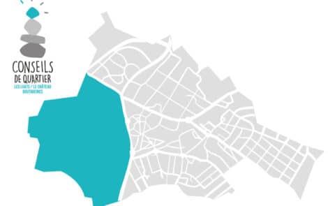 Logo et zone de Villiers dédiés au conseil de quartier Les Luats / Le Château / Boutareines.