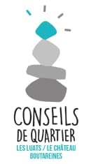Logo dédié au conseil de quartier Les Luats / Le Château / Boutareines.