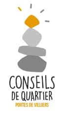 Logo dédié au conseil de quartier Portes de Villiers.