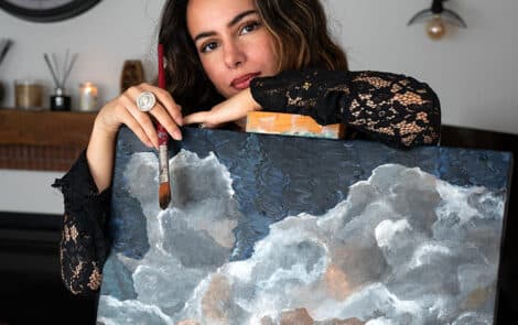 Portrait de Naoel, artiste peintre.
