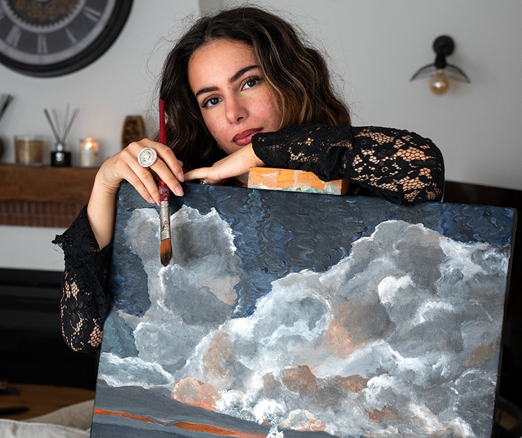 Portrait de Naoel, artiste peintre.