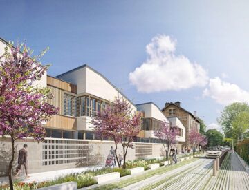 La rue Maurice Dudragne apaisée accueille la nouvelle école.