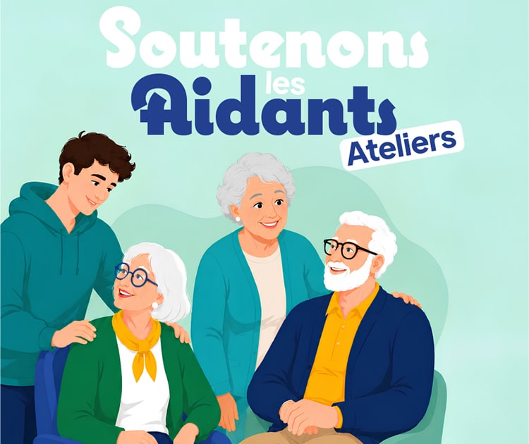 Des personnes aidantes soutiennent des personnes dans le besoin d'aide.