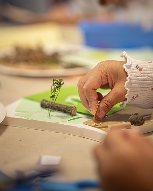 Atelier de maquette de l'école Perrault.